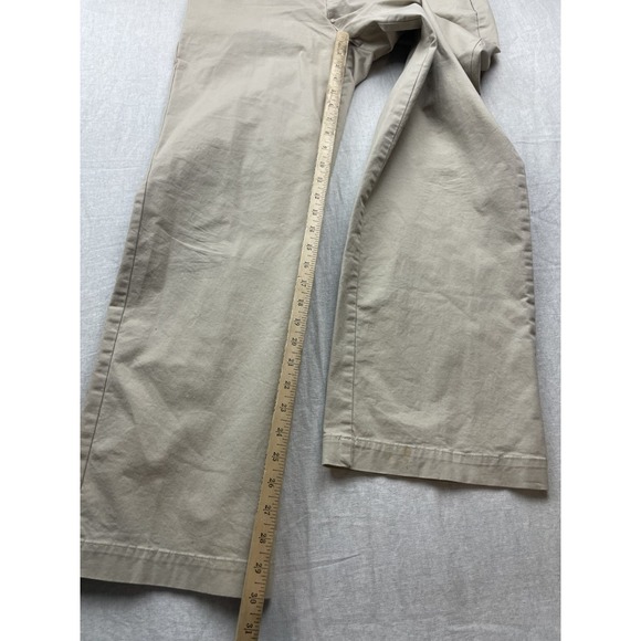 Eddie Bauer Beige Women Size 8 Short Blakely Fit Cotton Blend Preppy Chino Pants - Picture 2 of 6